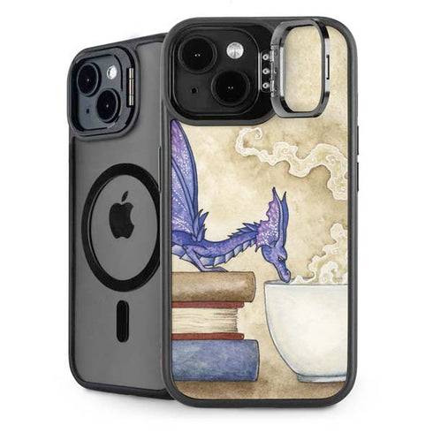 Whats in Here Coffee Dragon by Amy Brown iPhone 14 Kickstand Case